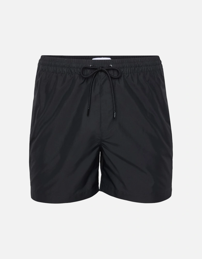 Tape Logo Swim Shorts Black