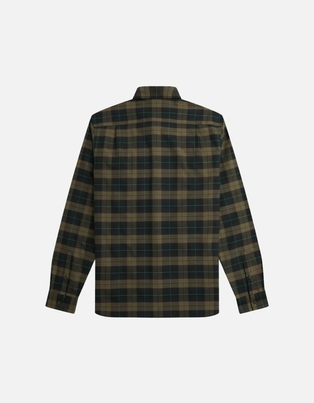 Long Sleeve Night Green Tartan Shirt