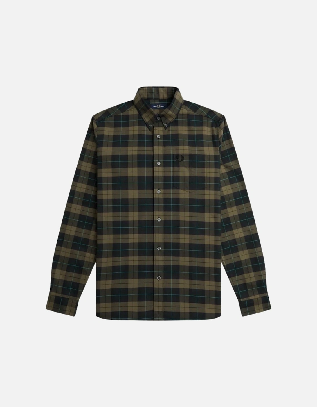 Long Sleeve Night Green Tartan Shirt, 3 of 2