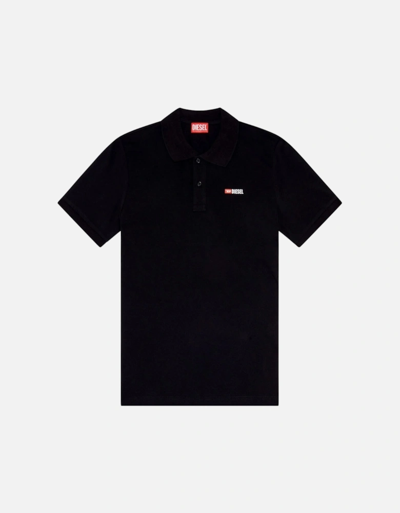 T-Weet-Spilt Black Polo Shirt