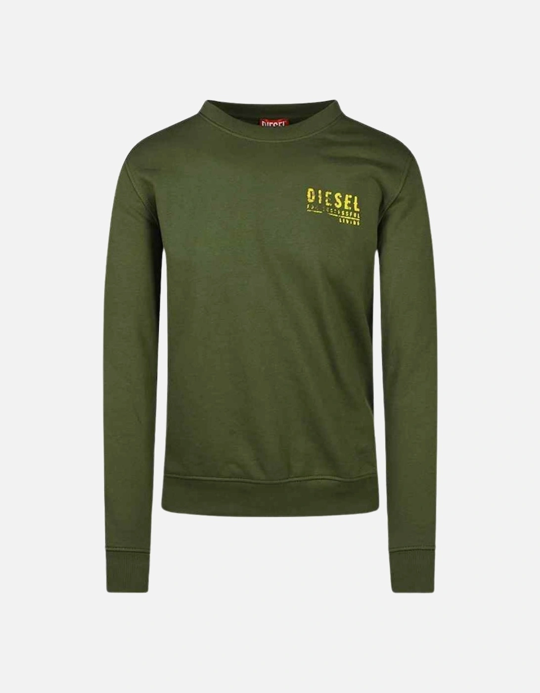 Destroyed Branded Design Green Sweatshirt, 4 of 3