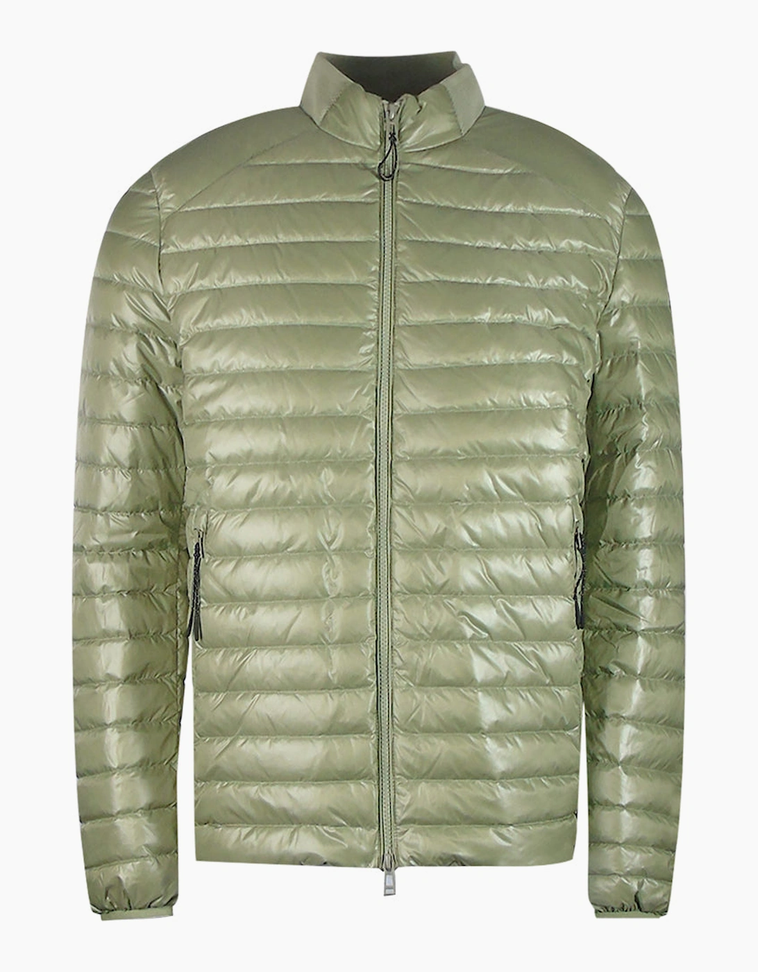 Men's Belstaff Airframe Echo Green Shiny Down Filled Jacket - Tan - Size: 38/Regular