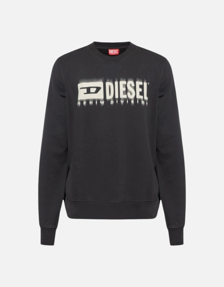 Blurred Logo Dark Grey Sweatshirt