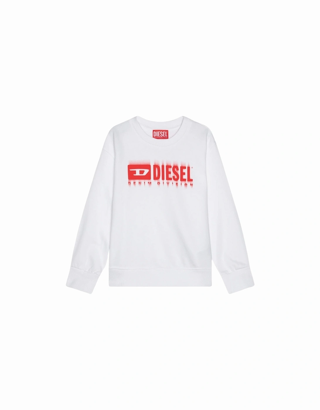 Blurred Logo White Sweatshirt, 3 of 2