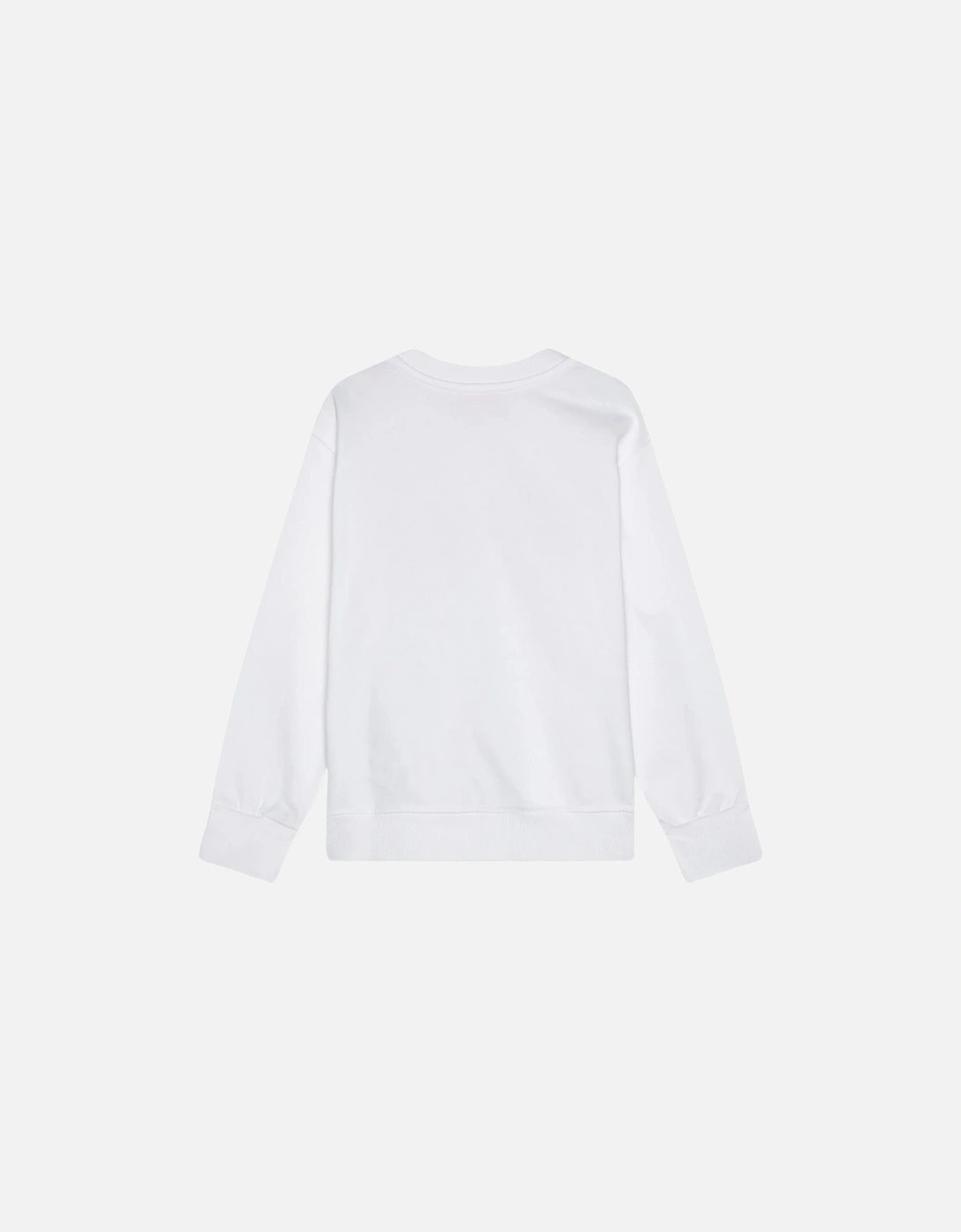 Blurred Logo White Sweatshirt