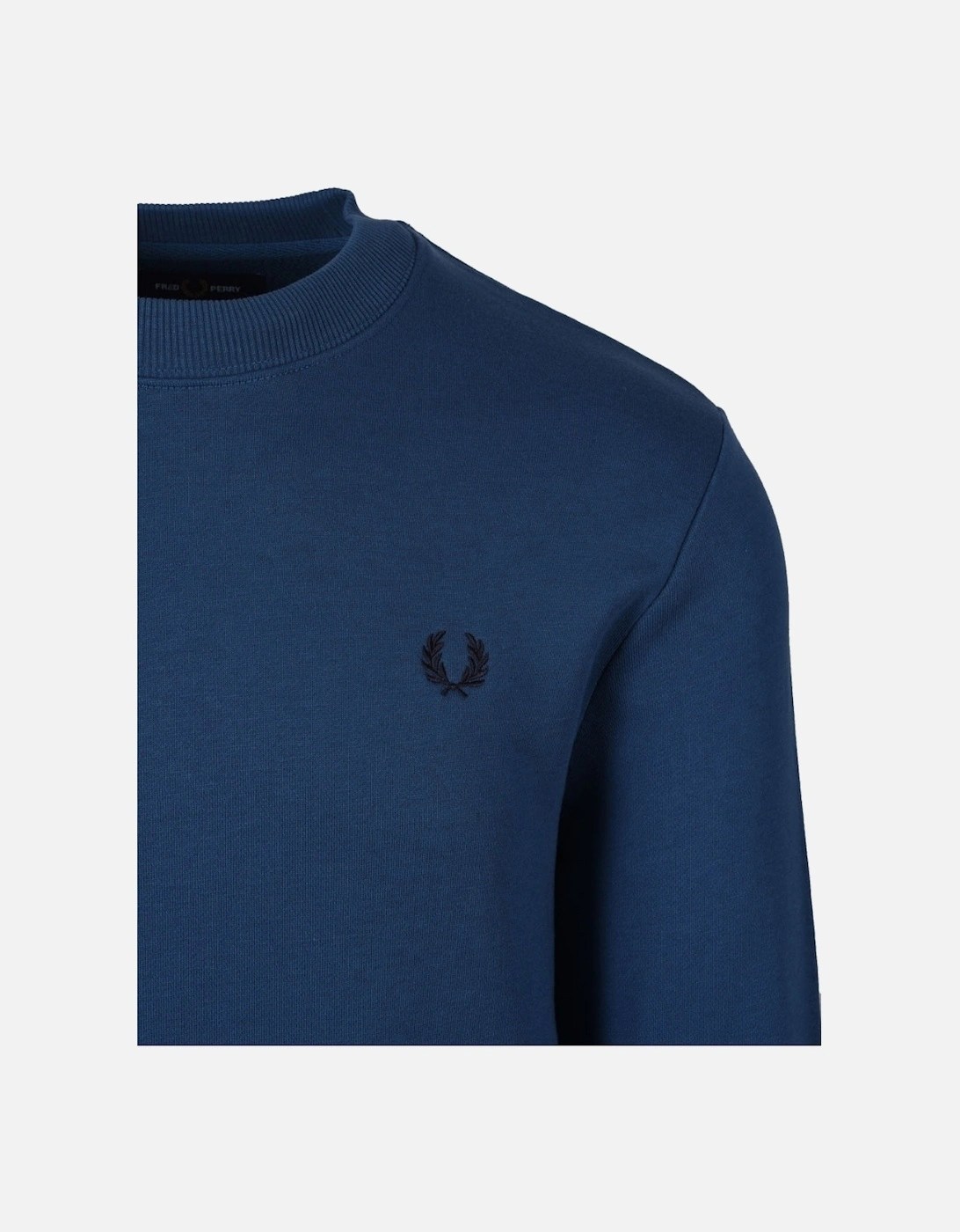 Crew Neck Blue Sweatshirt