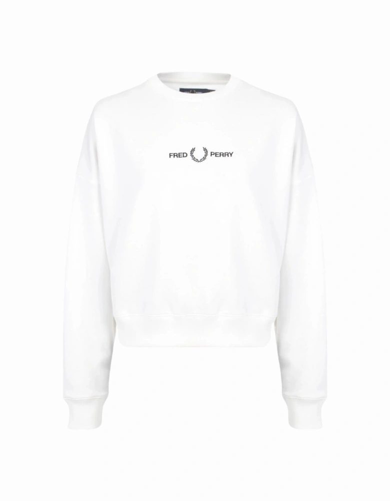 Branded Logo Snow White Sweatshirt