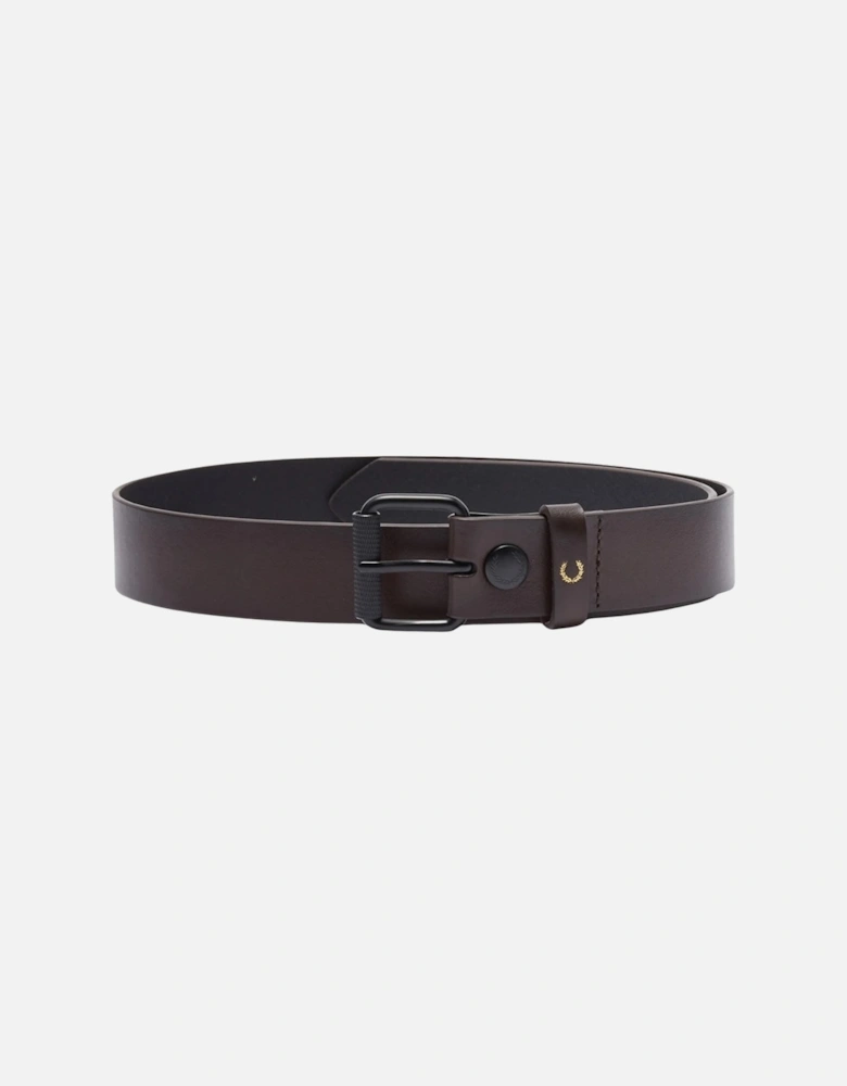 Oxblood Brown Burnished Leather Belt