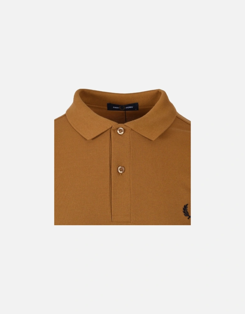 Plain Dark Camel Brown Polo Shirt