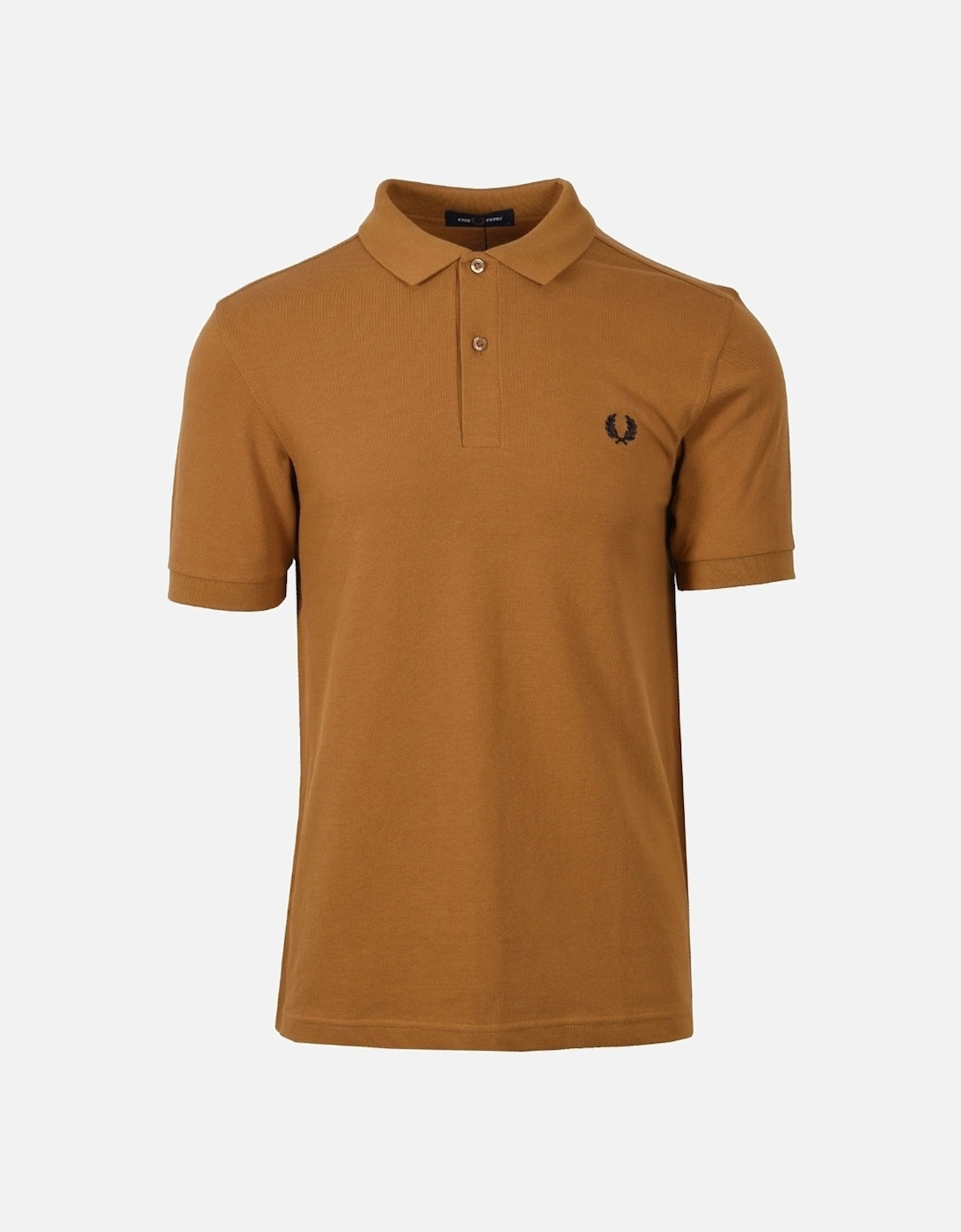 Plain Dark Camel Brown Polo Shirt, 3 of 2