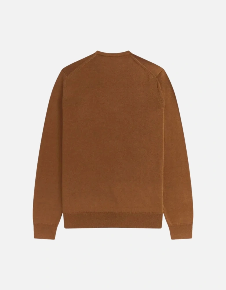 Brown Classic Crewneck Jumper