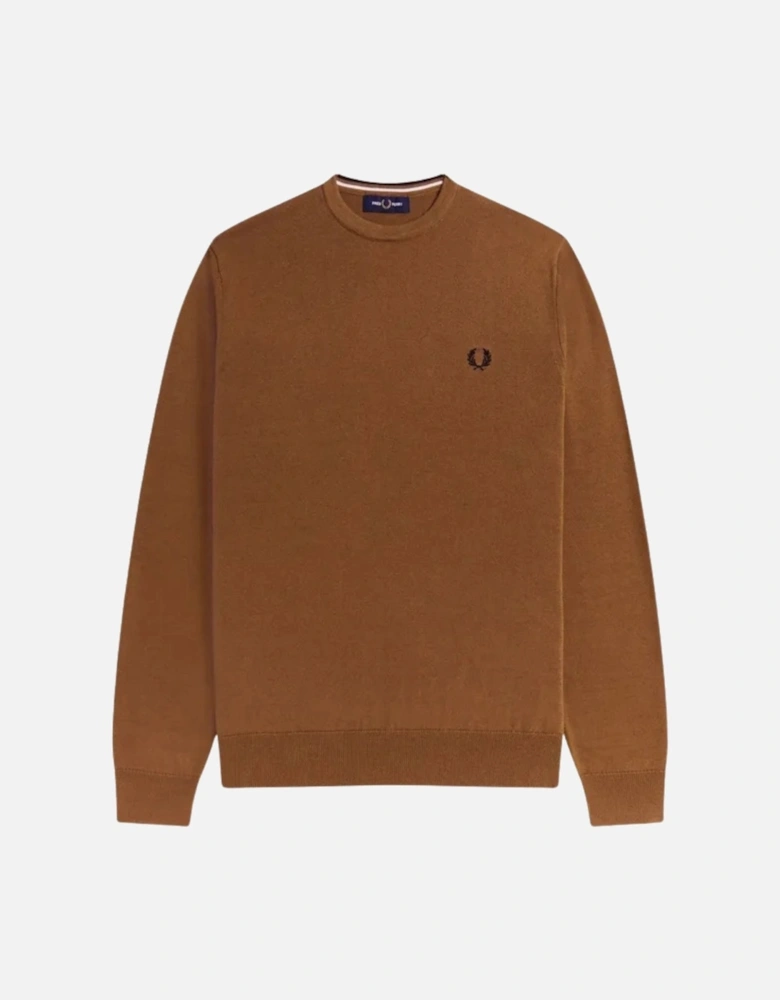 Brown Classic Crewneck Jumper