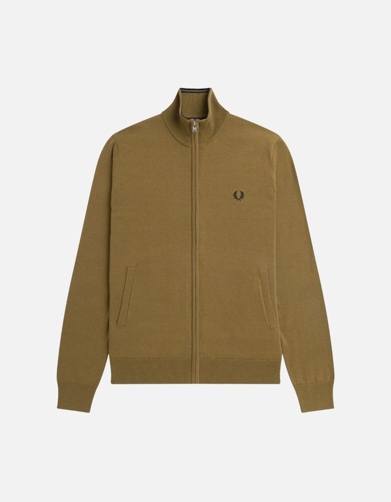 Brown Classic Zip Sweatshirt