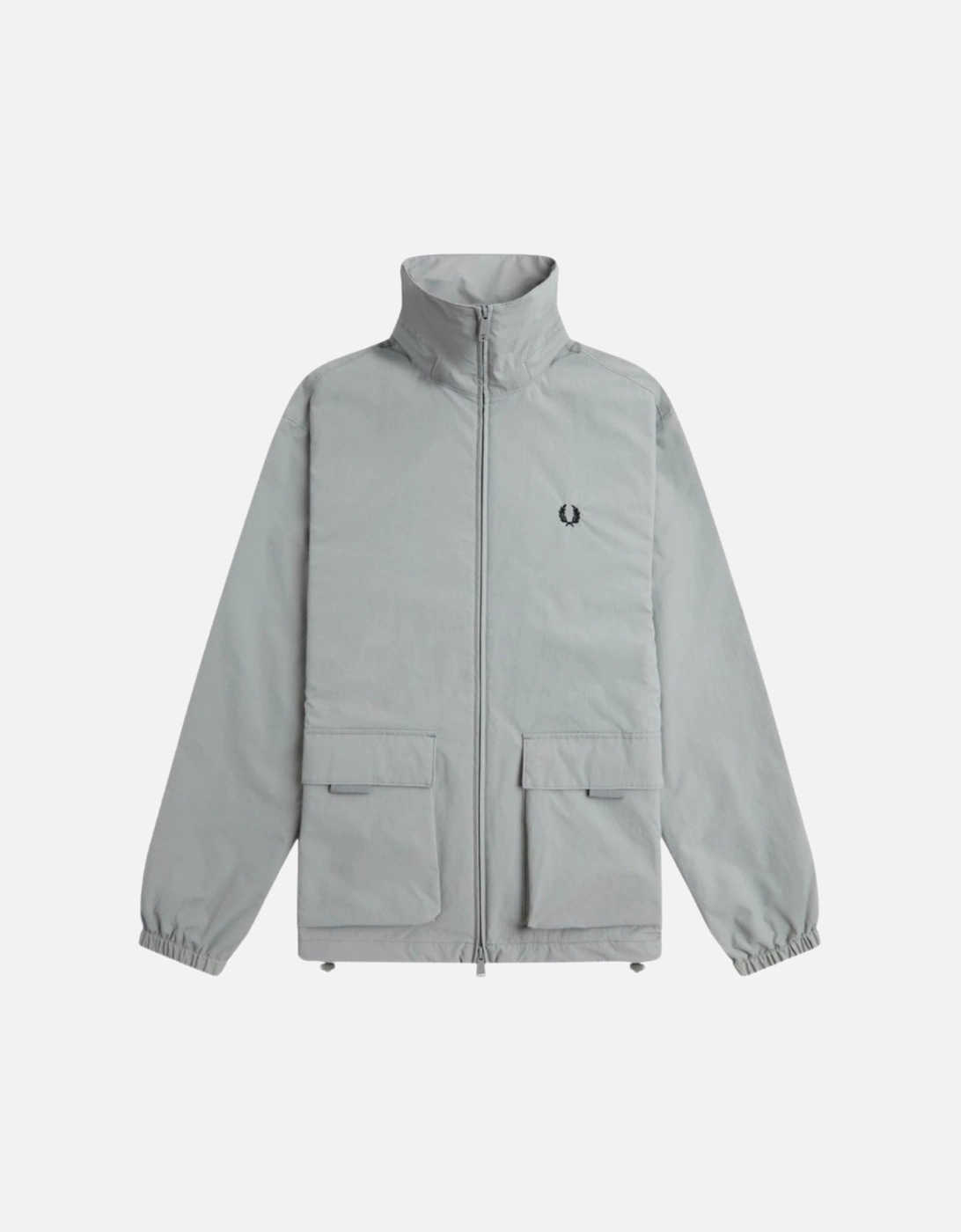 Patch Pocket Zip Closure Grey Jacket, 3 of 2