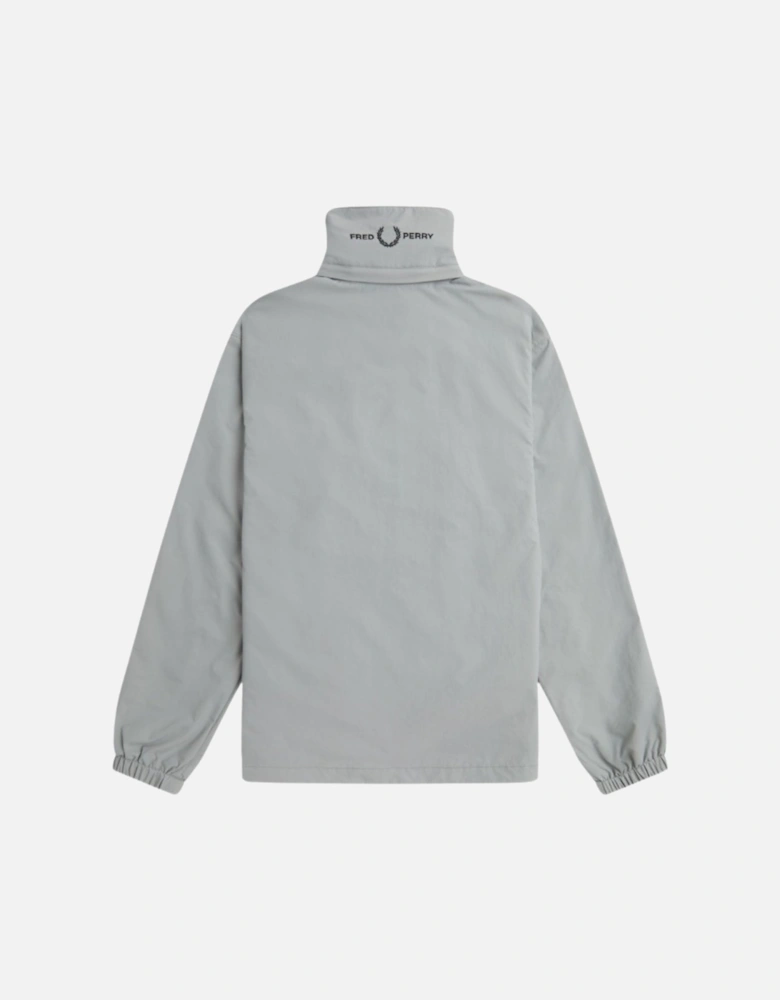 Patch Pocket Zip Closure Grey Jacket