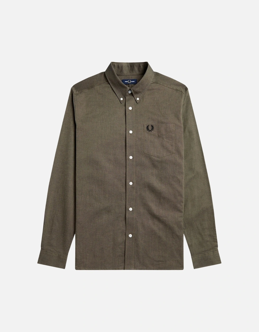 Plain Warm Stone Brown Long Sleeve Oxford Shirt, 3 of 2