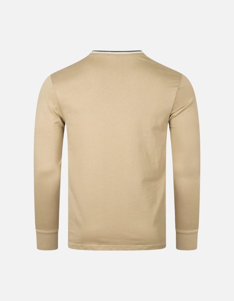 Twin Tipped Long Sleeve Light Brown T-Shirt