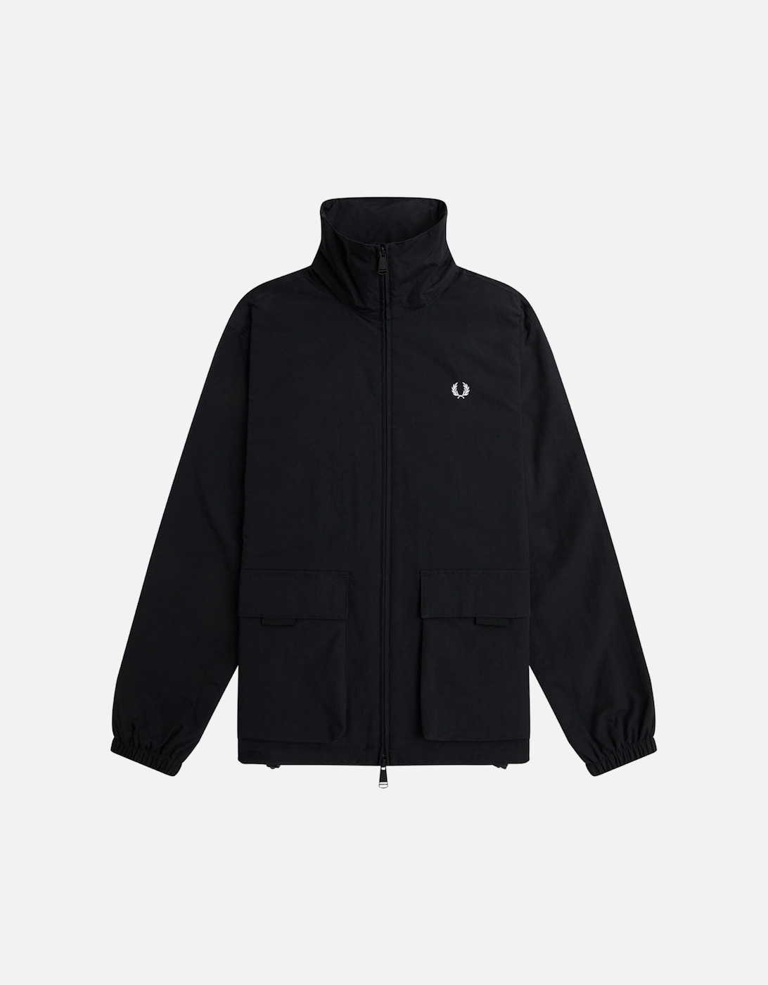 Patch Pocket Zip Closure Black Jacket, 3 of 2