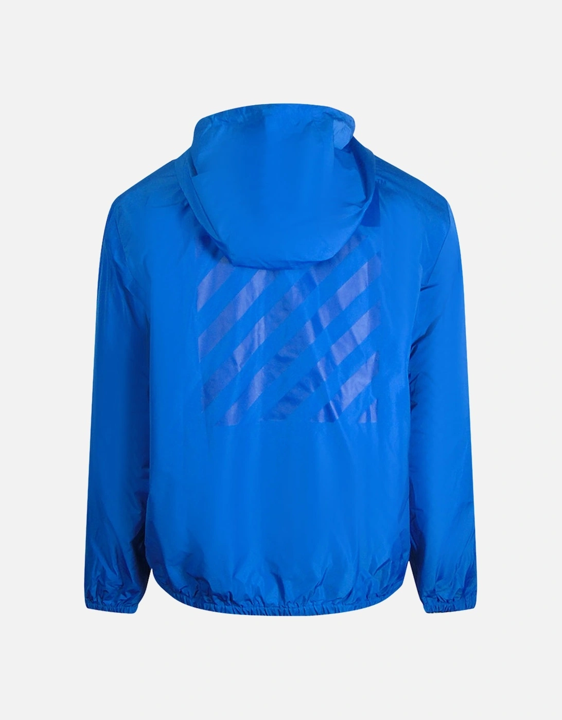 Diag Tab Peacock Blue Windbreaker Jacket