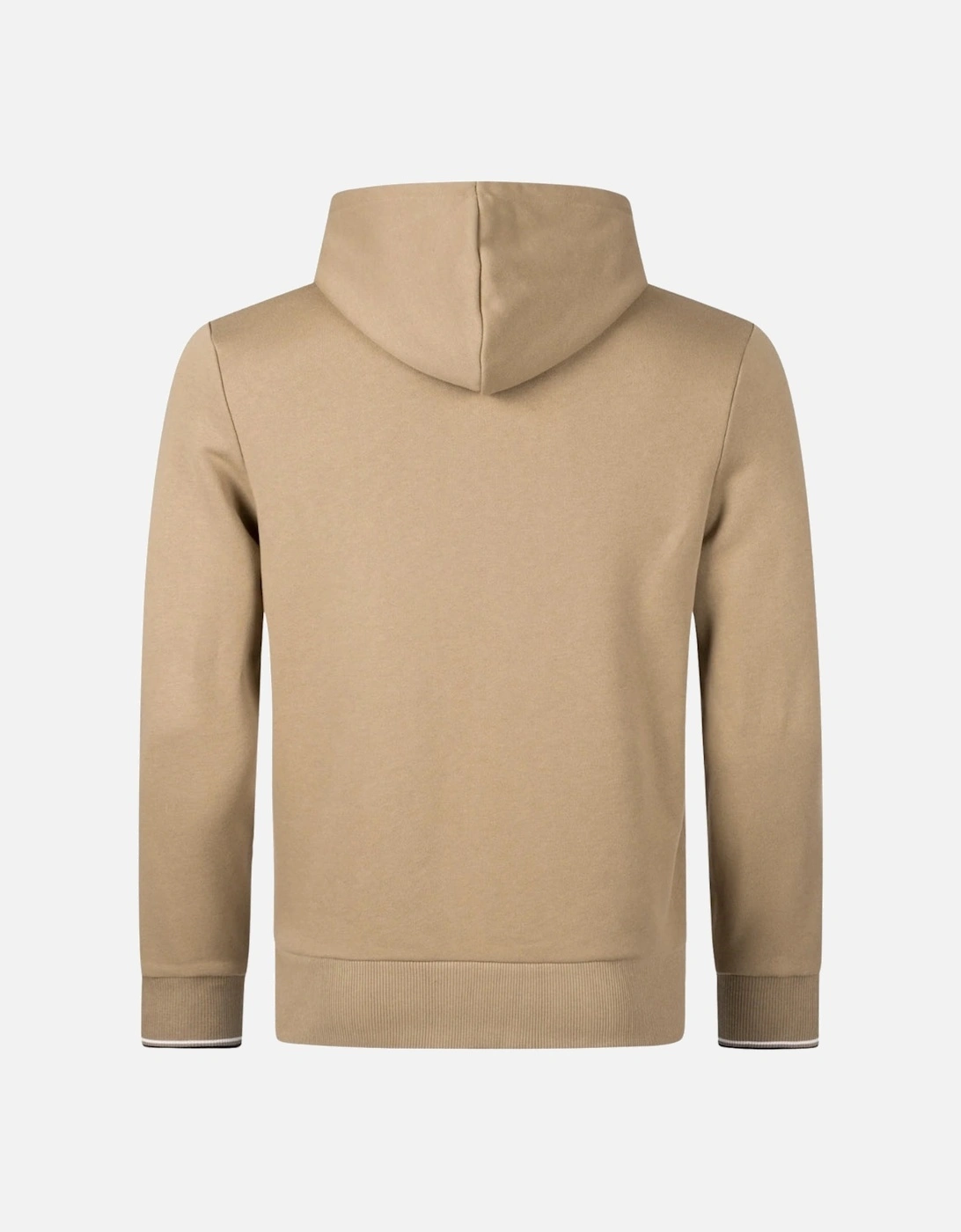 Twin Tipped Sleeve Light Brown Hoodie