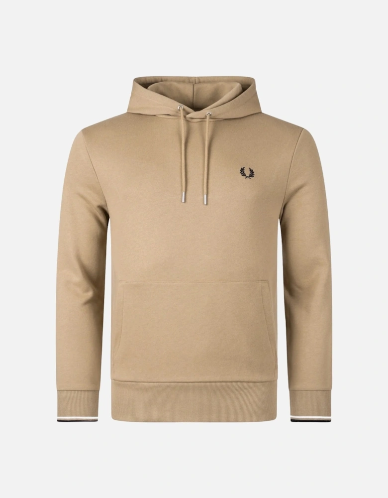 Twin Tipped Sleeve Light Brown Hoodie