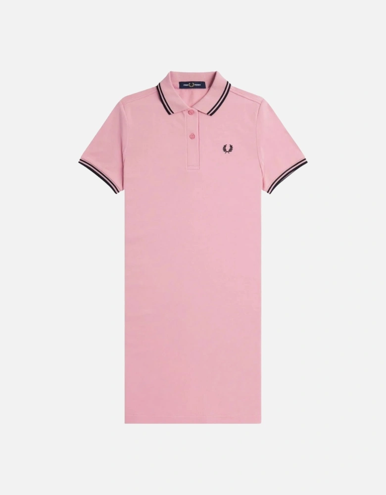 Chalky Pink Polo Shirt Dress