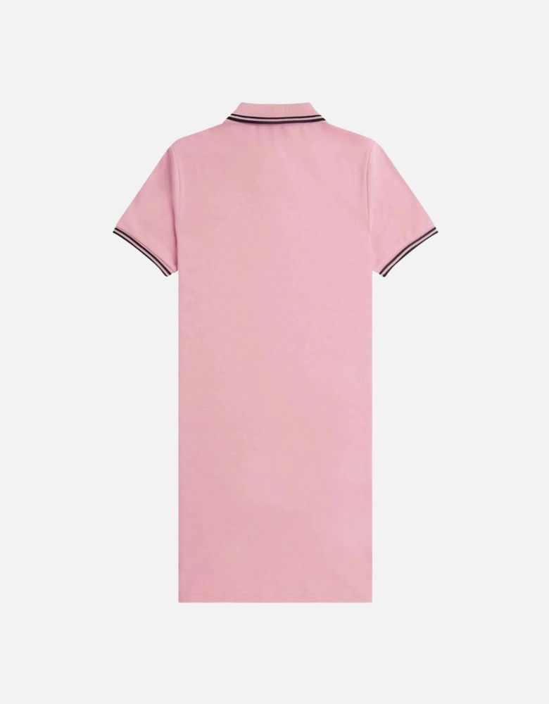 Chalky Pink Polo Shirt Dress