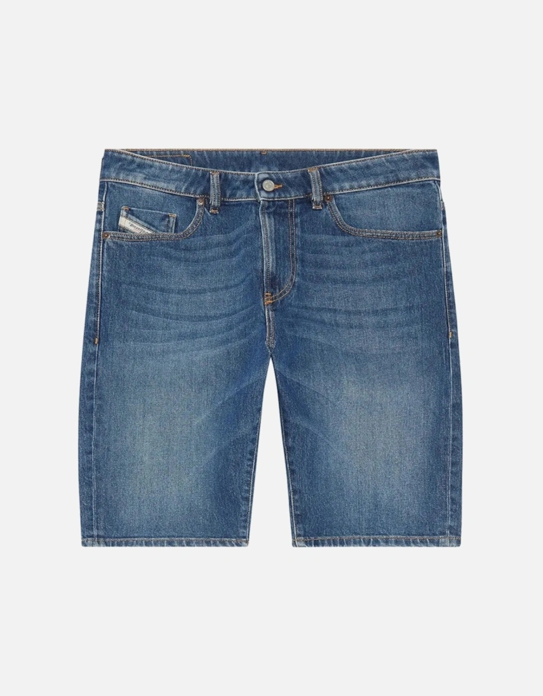 Slim-Short Medium Blue Shorts