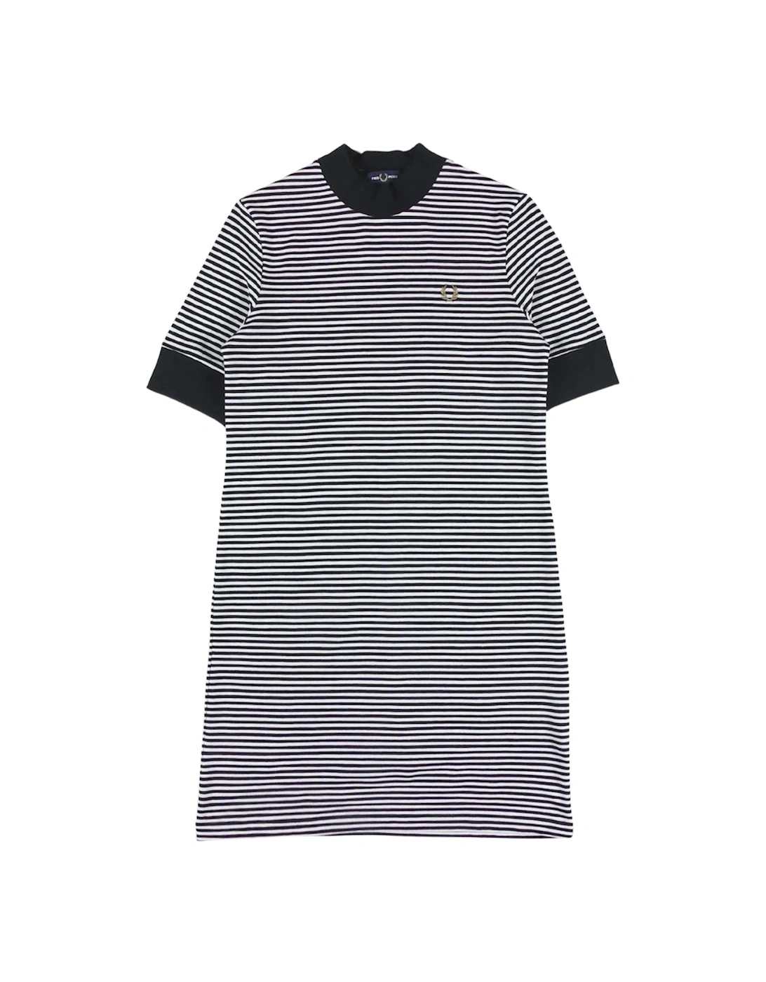 Women's Fred Perry Navy Blue Stripped Snow White Dress - Size: 6