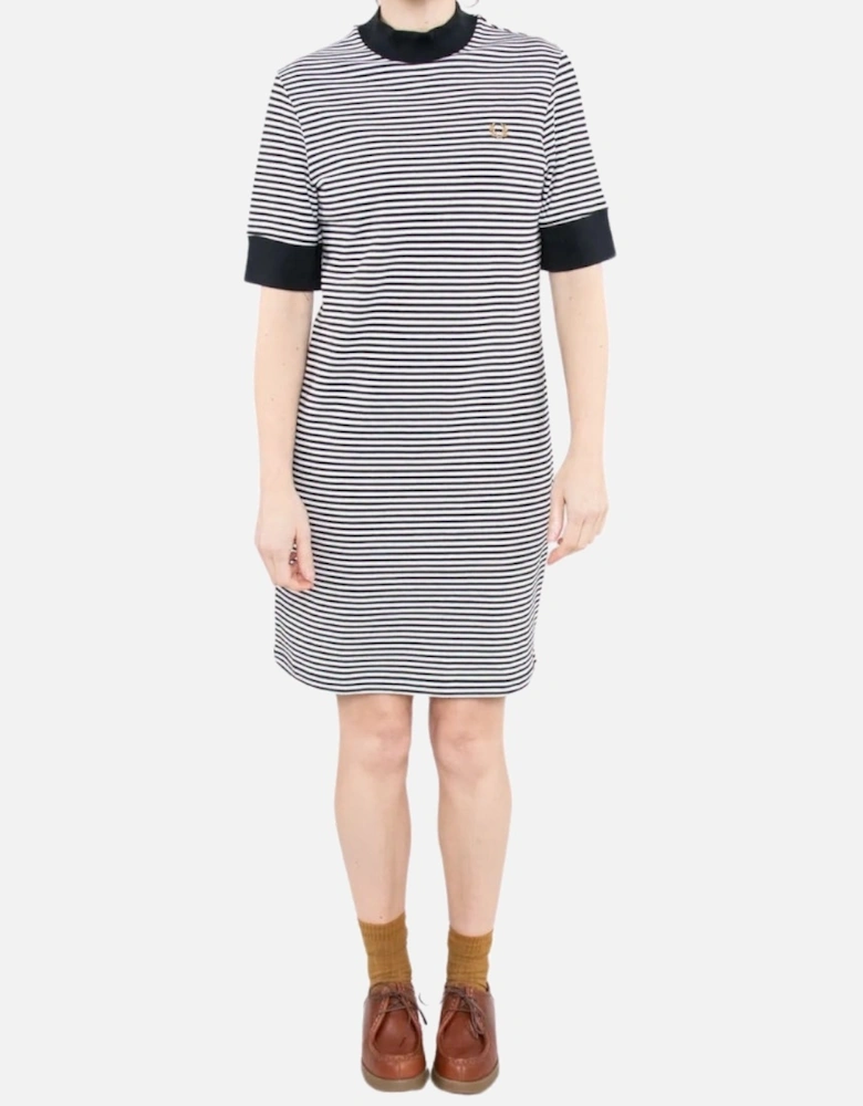 Navy Blue Stripped Snow White Dress