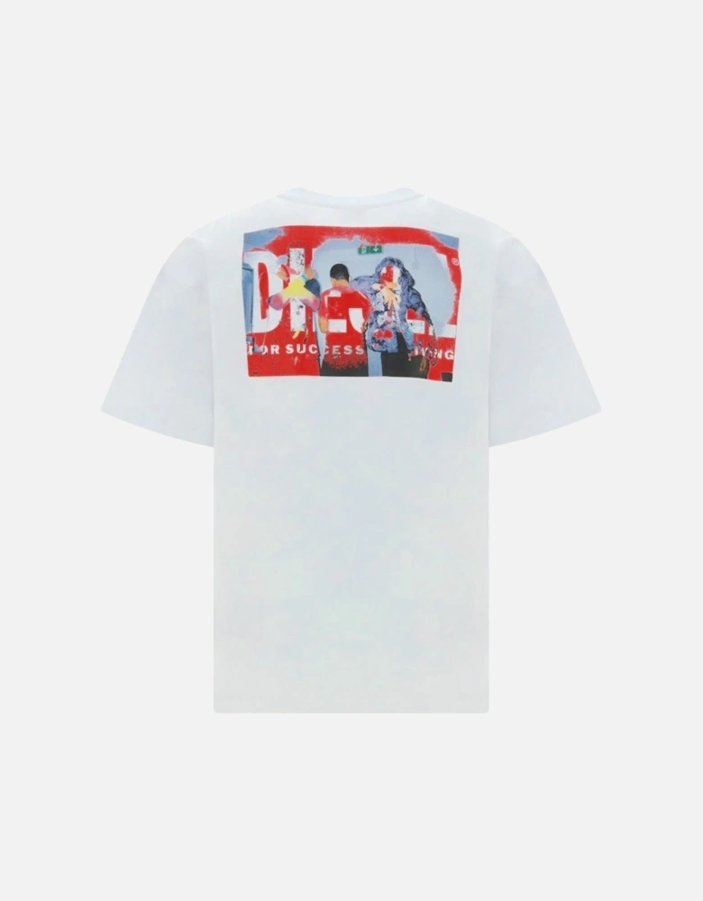 Graffiti Block Logo White T-Shirt