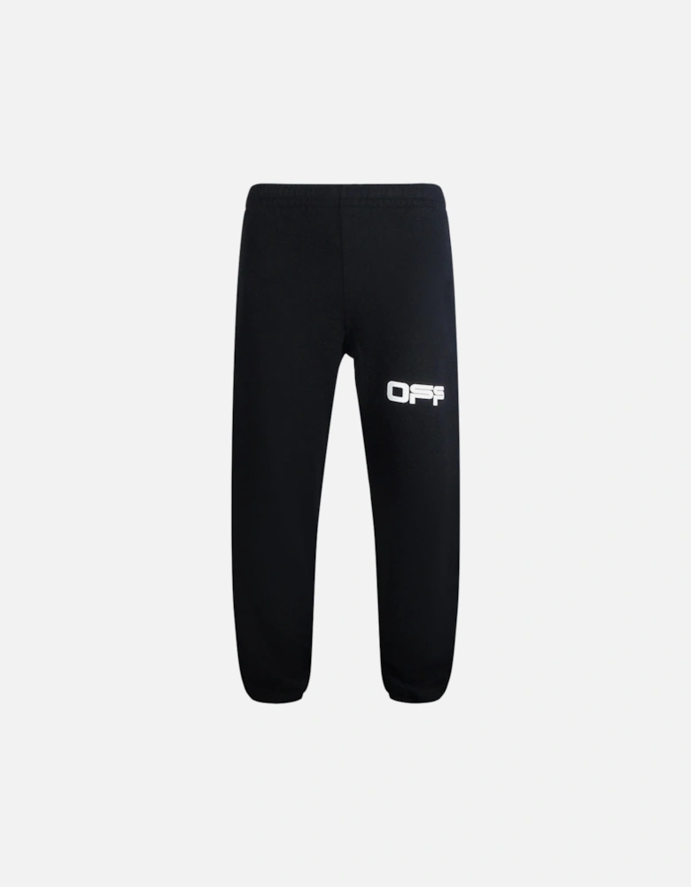 Airport Tape Logo Black Sweatpants