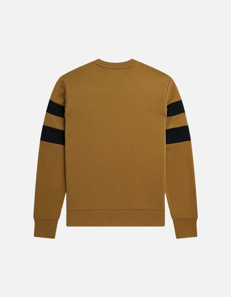 Twin Tipped Sleeve Camel Brown Sweatshirt