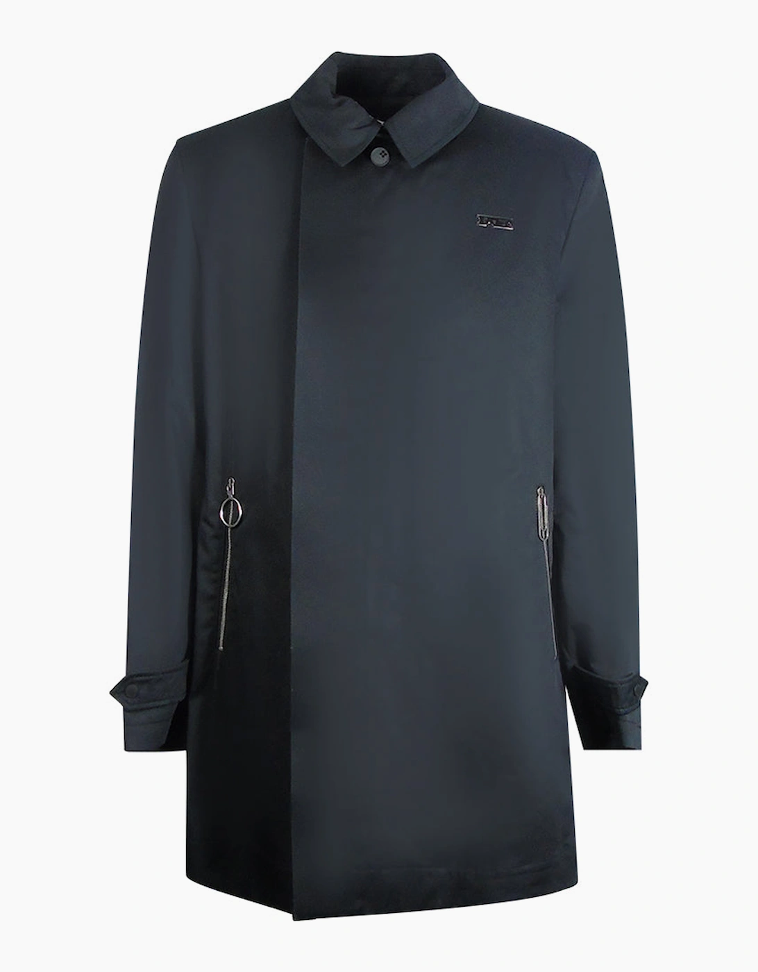 Men's Off-White Mac Black Thin Long Jacket - Size: 44/Regular
