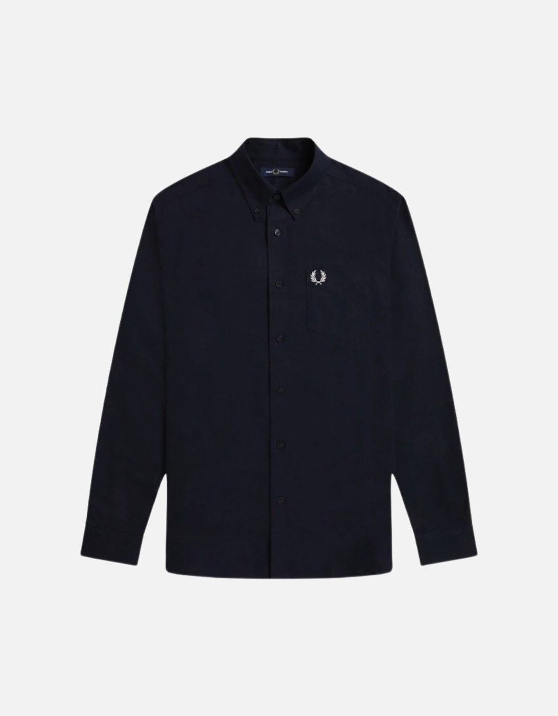 Plain Navy Blue Long Sleeve Oxford Shirt, 3 of 2