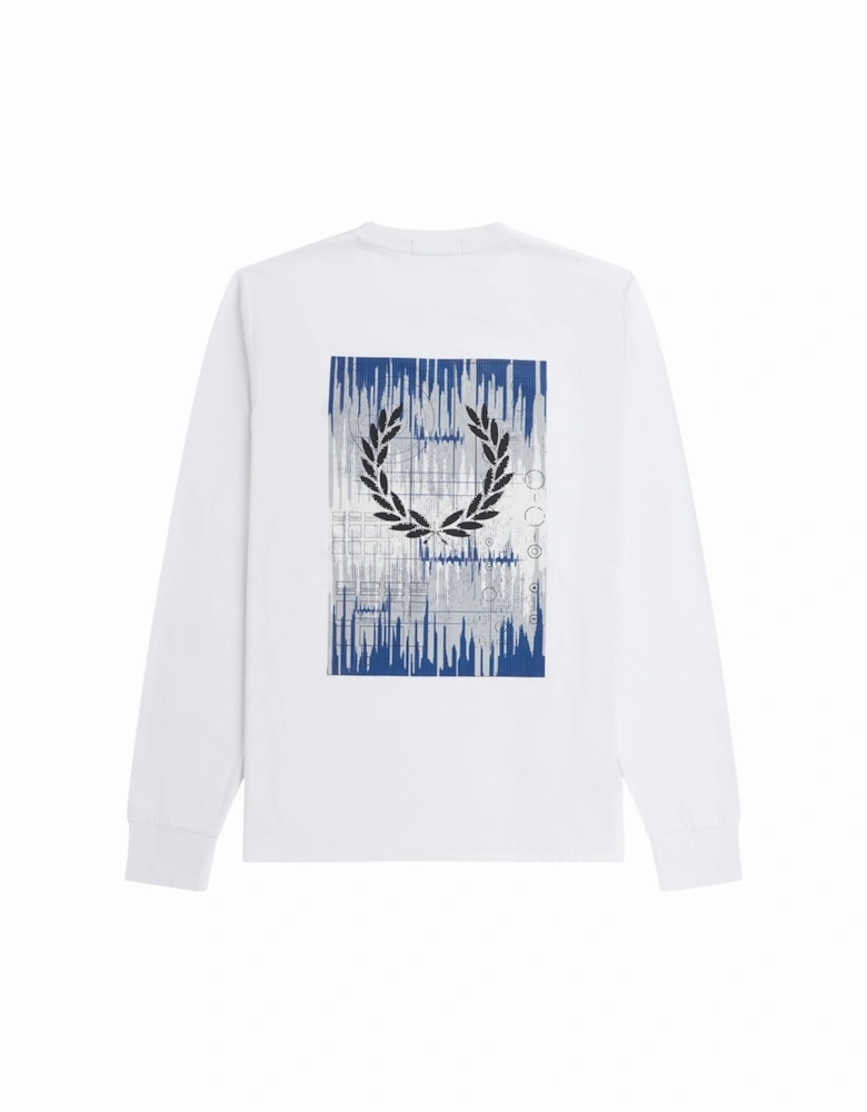 Soundwaves Logo Long Sleeve White T-Shirt