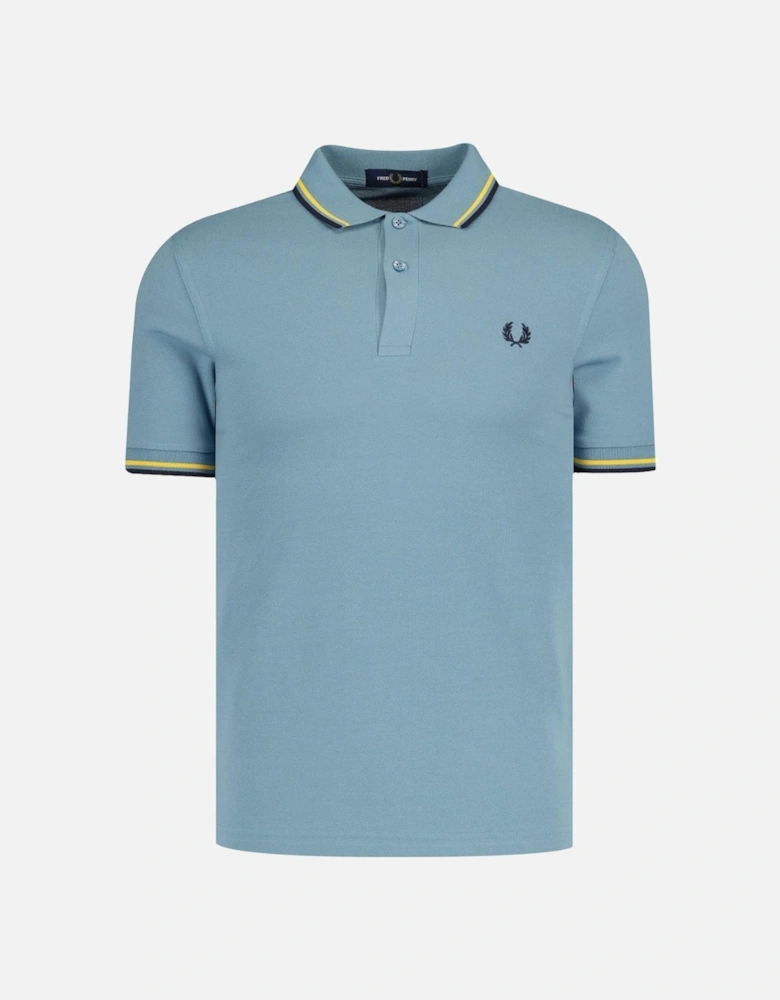 Twin Tipped Ash Blue Polo Shirt