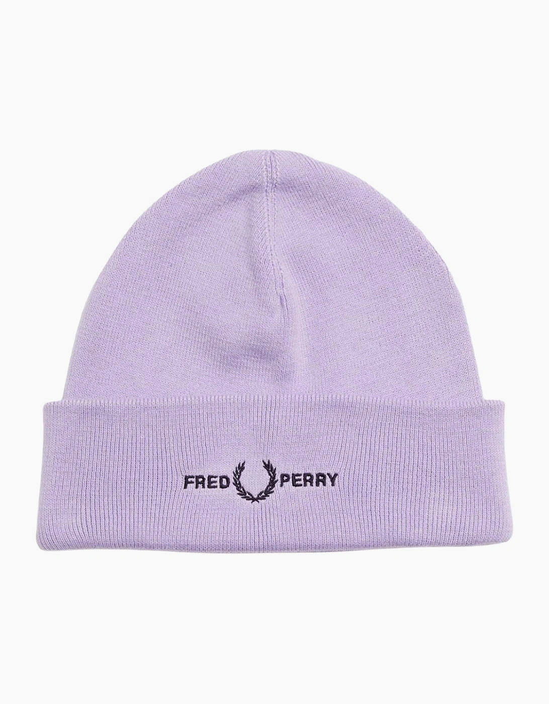 Fred Perry Women's Purple Graphic Logo Lilac Beanie - Size: One Size
