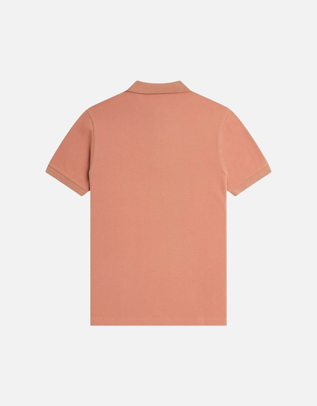 Black Twin Tipped Collar Rust Pink Polo Shirt