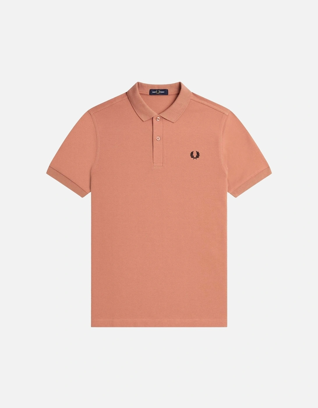 Black Twin Tipped Collar Rust Pink Polo Shirt, 3 of 2