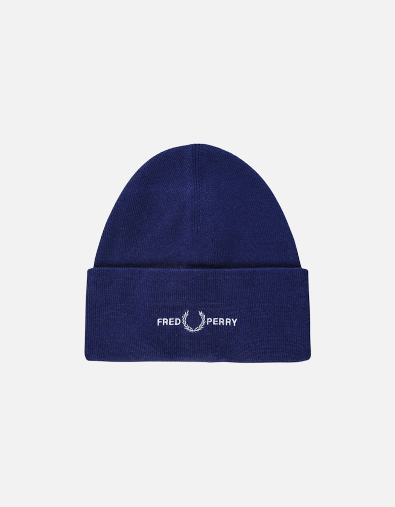 Graphic Logo French Navy Blue Beanie