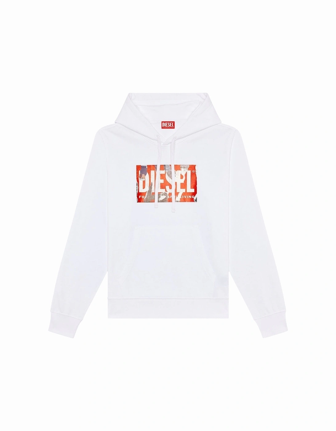 Torn Logo White Hoodie, 3 of 2