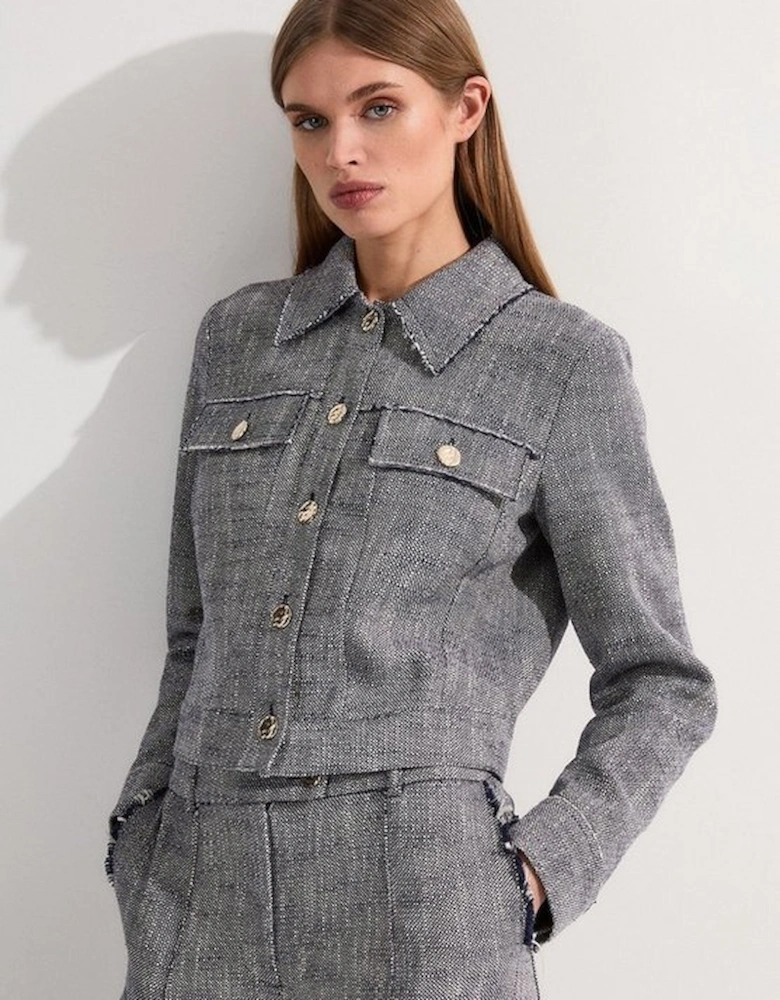 Spring Tweed Tailored Jacket