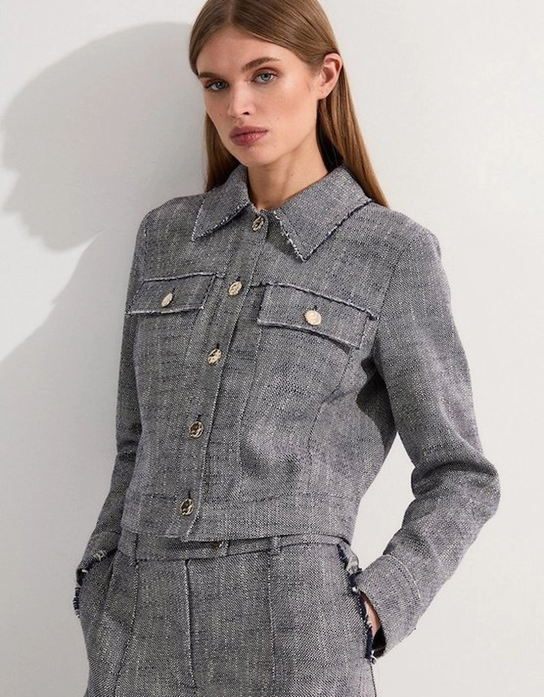 Spring Tweed Tailored Jacket