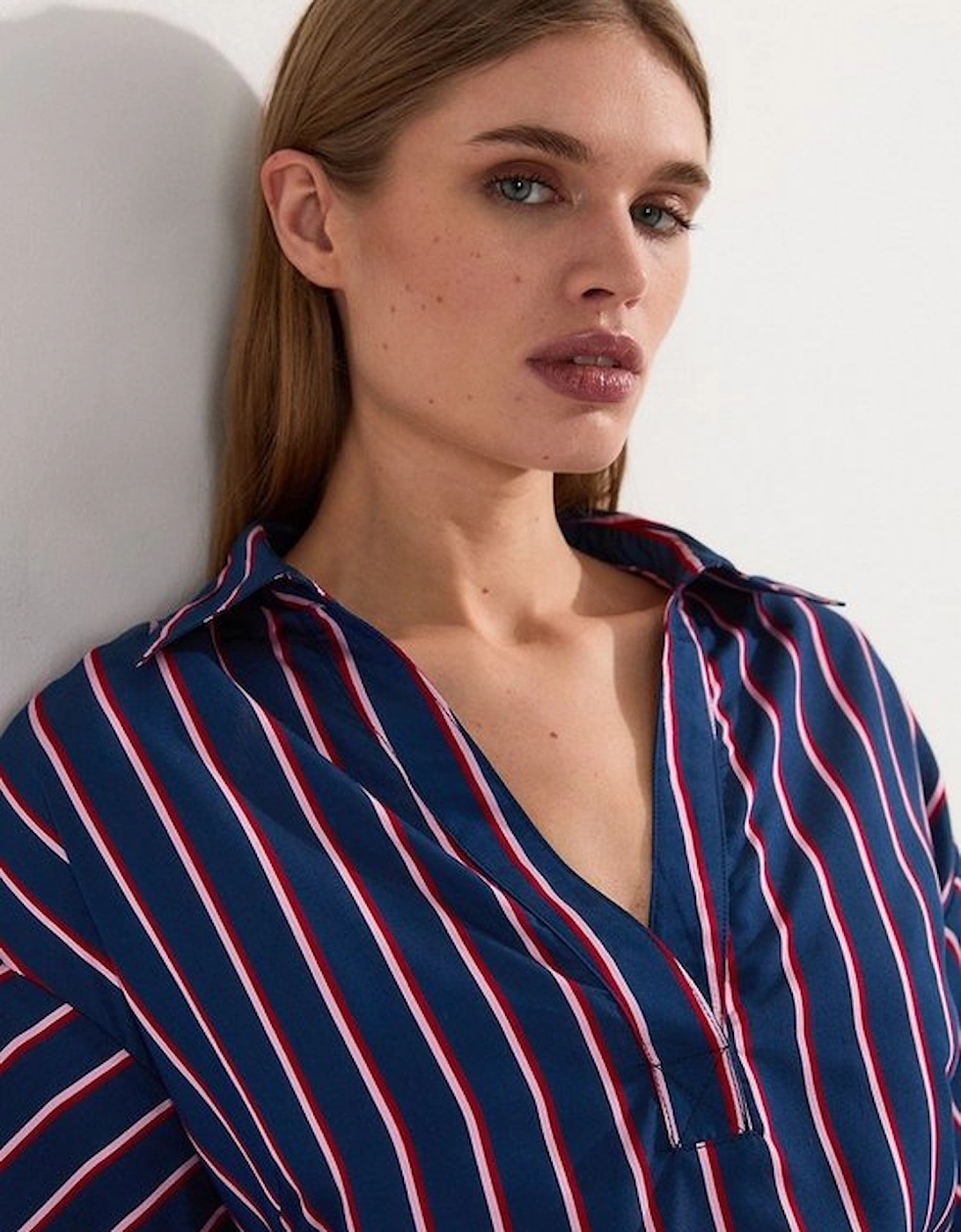 Cotton Stripe Tailored Shirt