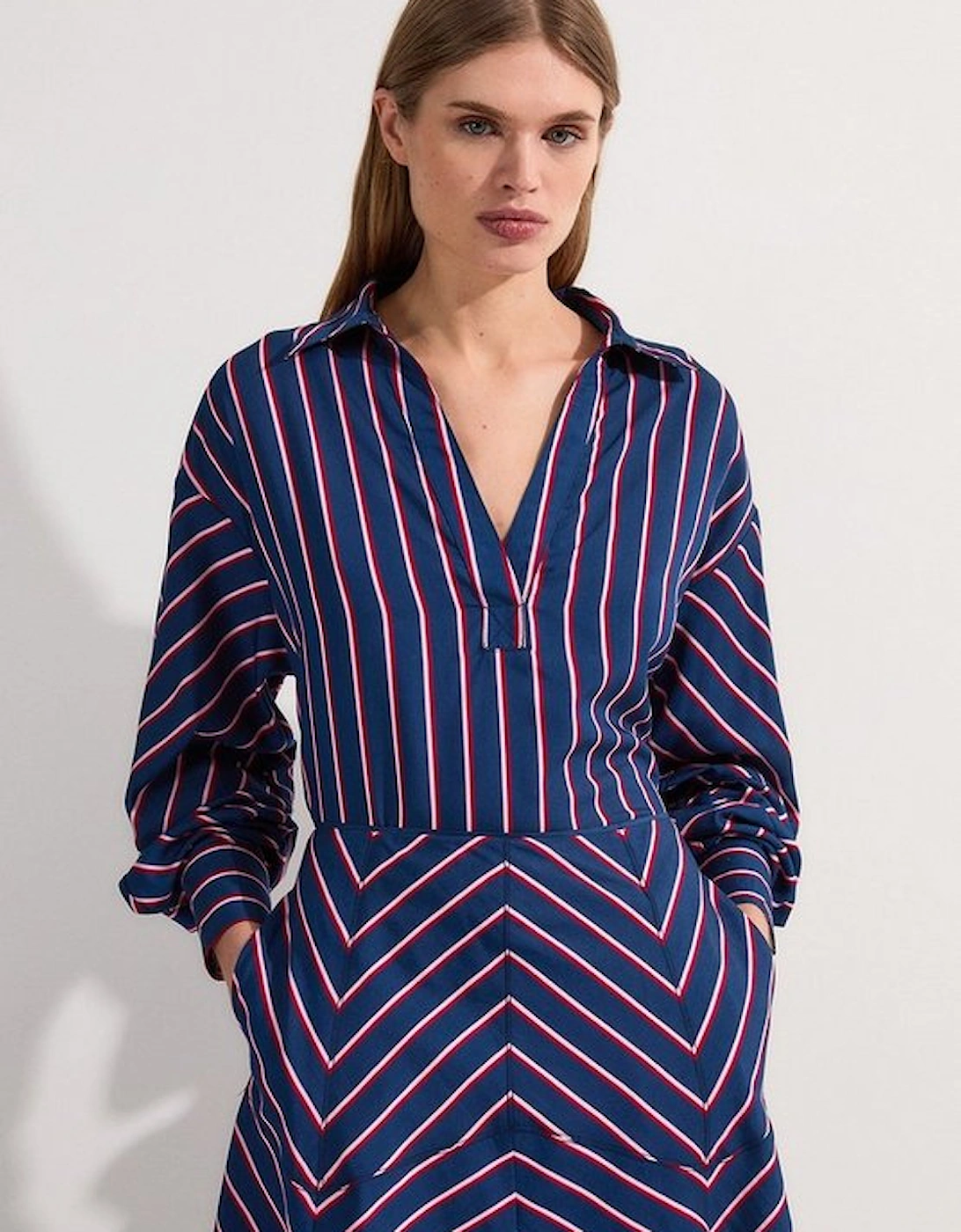 Cotton Stripe Tailored Shirt