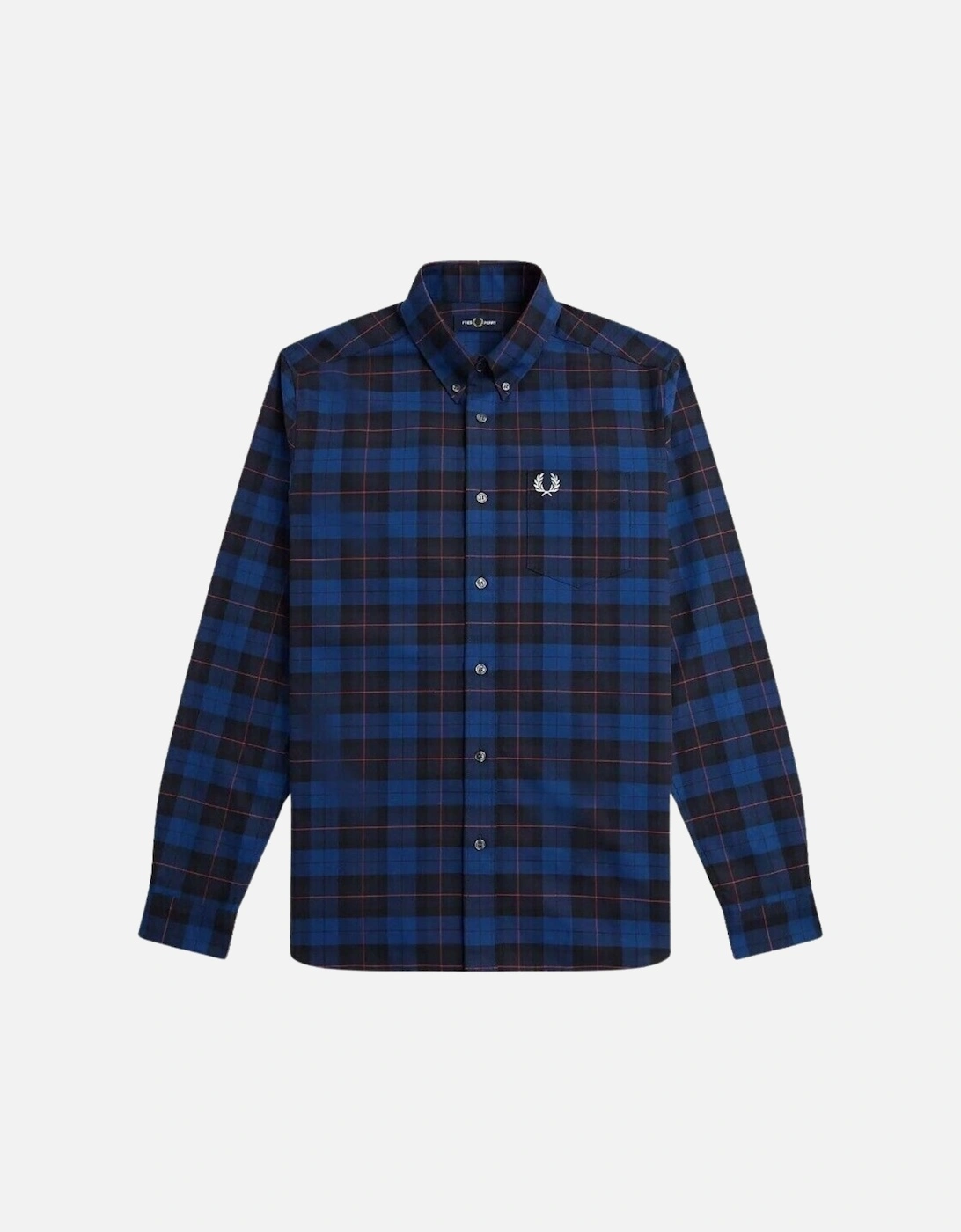 Long Sleeve Navy Blue Tartan Shirt, 3 of 2