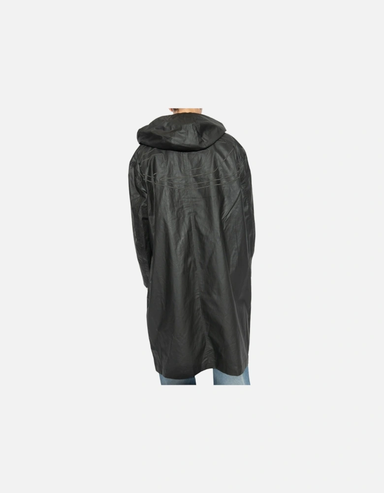 Long Black Rain Coat