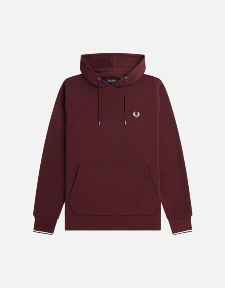 Oxblood Tipped Sleeve Burgundy Red Hoodie