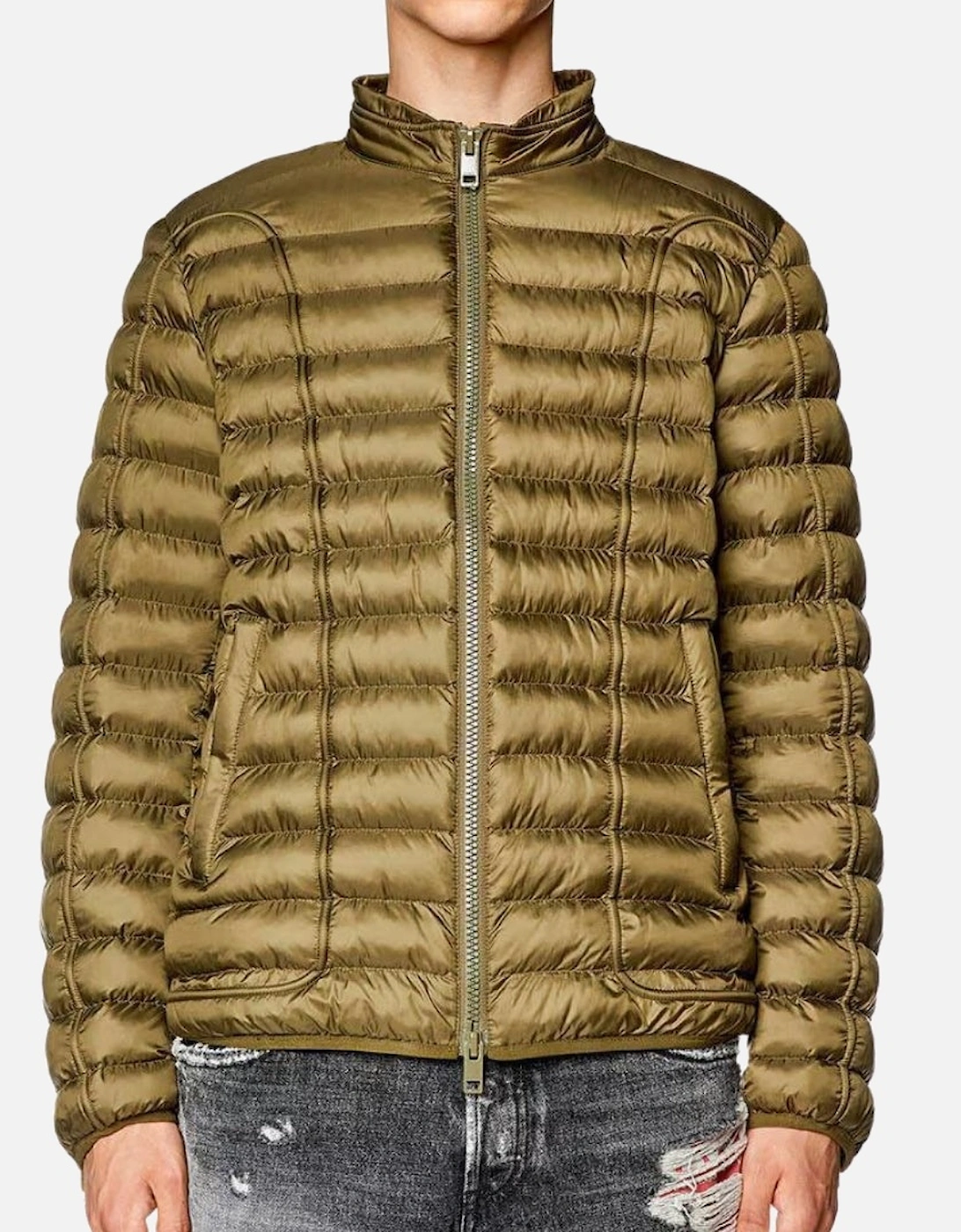 Plain Green Padded Jacket